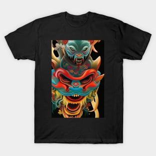 Fierce oni demon from Japan T-Shirt